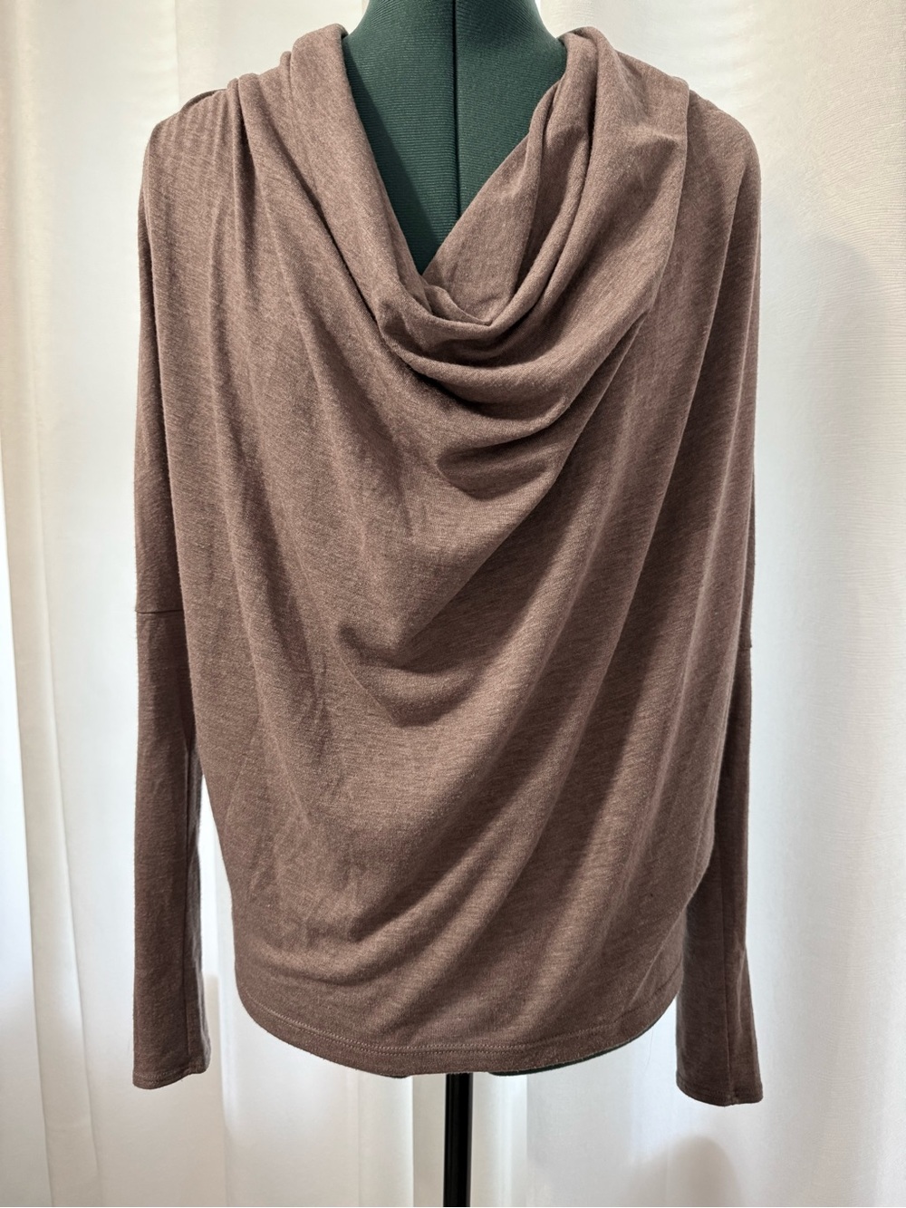 Soprano Purple Slouchy Cowl Neck Shirt Size Small